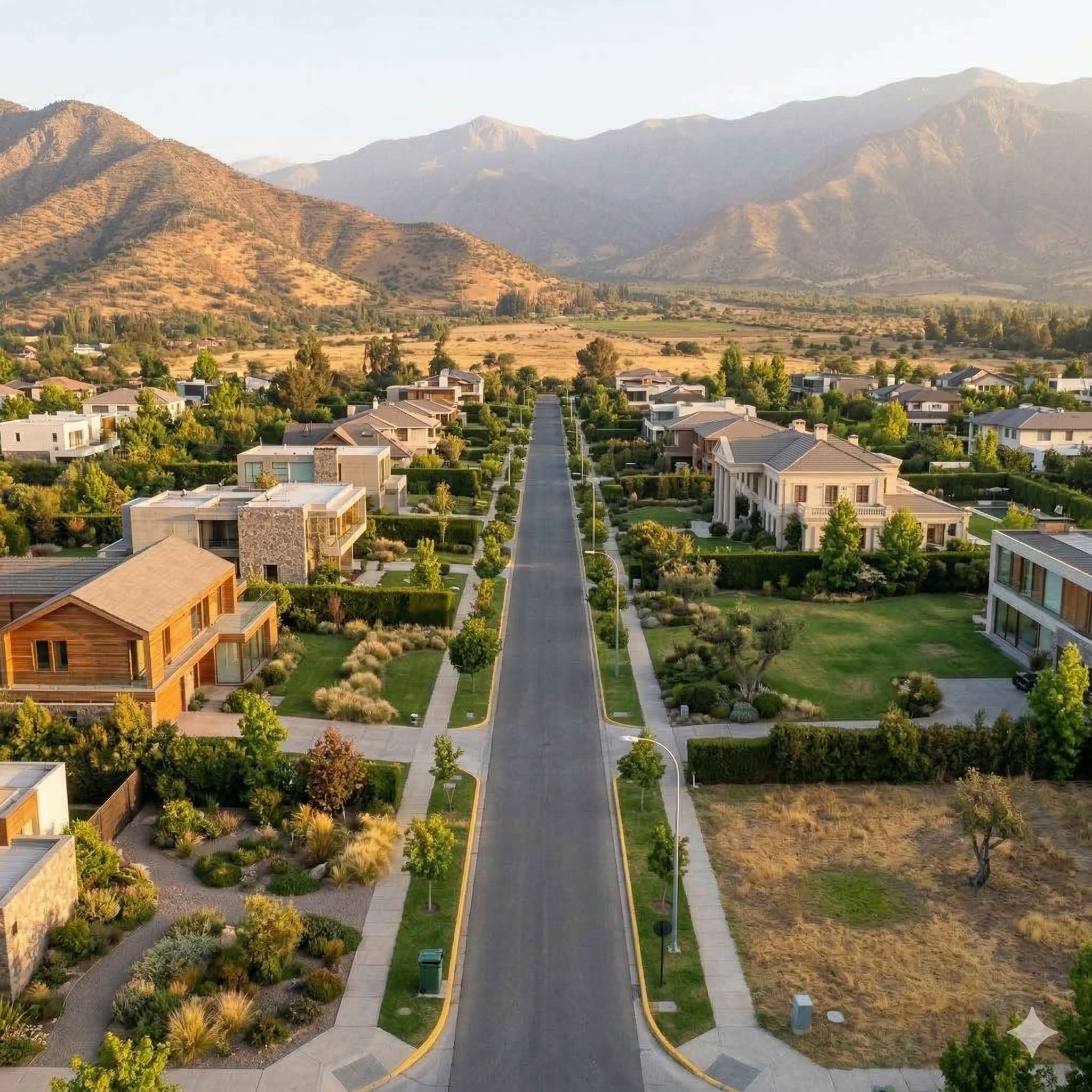 Vista panorámica de Chicureo y sus condominios